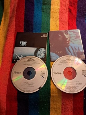 2 SADE CDs Diamond Life & Promise CDs & Inserts Only
