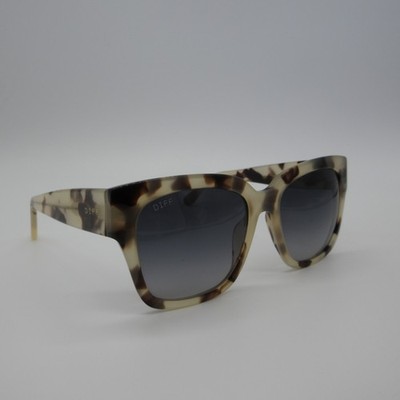 Diff Eyewear Sunglasses Bella II Clear Tortoise Shell Black Gradient Lens