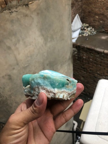 Raro 475g Piedra Natural Azul Aragonita Cristal Mineral Espécimen - Imagen 10 de 15