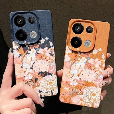 Silikonhülle mit Blumenmuster für Xiaomi Redmi Note 14 13 12 Pro 13C 13T Cover