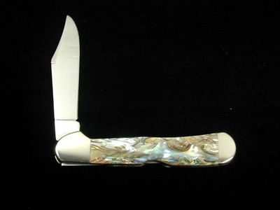 CASE XX ABALONE PEARL MINI COPPERLOCK KNIFE RARE 12020 MIB 81749L