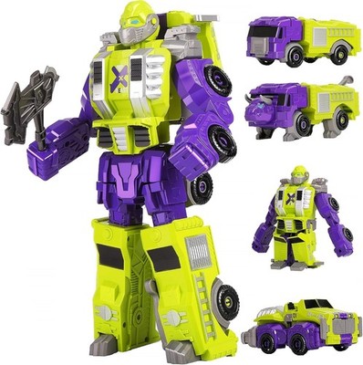 Toddler Robot Vehicles Set  4Pcs Transforming Robots Toys for Kids  Magnetic ...