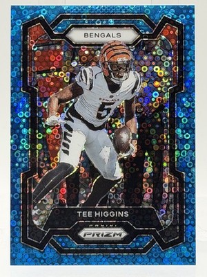 2023 Panini Prizm - Tee Higgins #61 No Huddle Blue Prizm /95