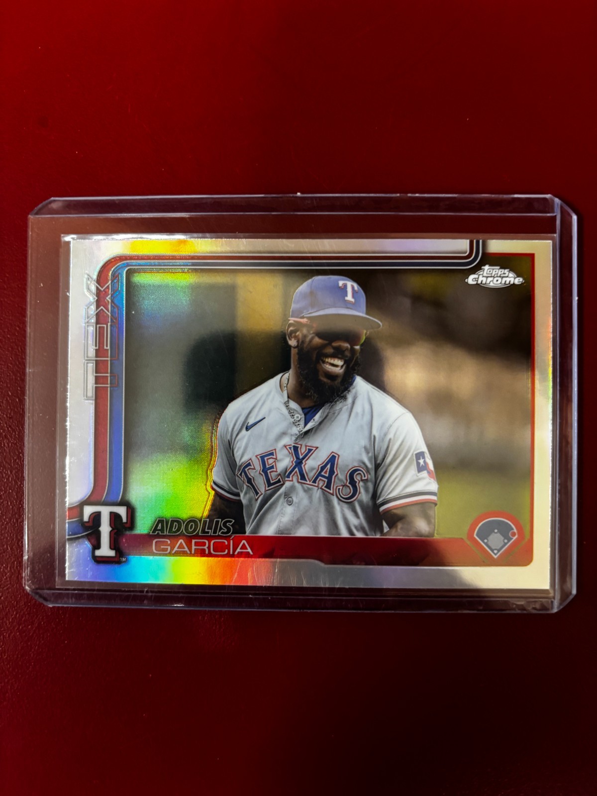 2025 Topps Chrome - Adolis Garcia Image Variation Refractor #293 Rangers