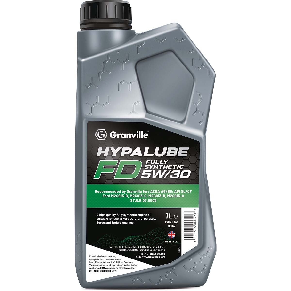 Granville Hypalube FD FS 5W/30 Fully Synthetic Engine Oil 1 Litre 0047