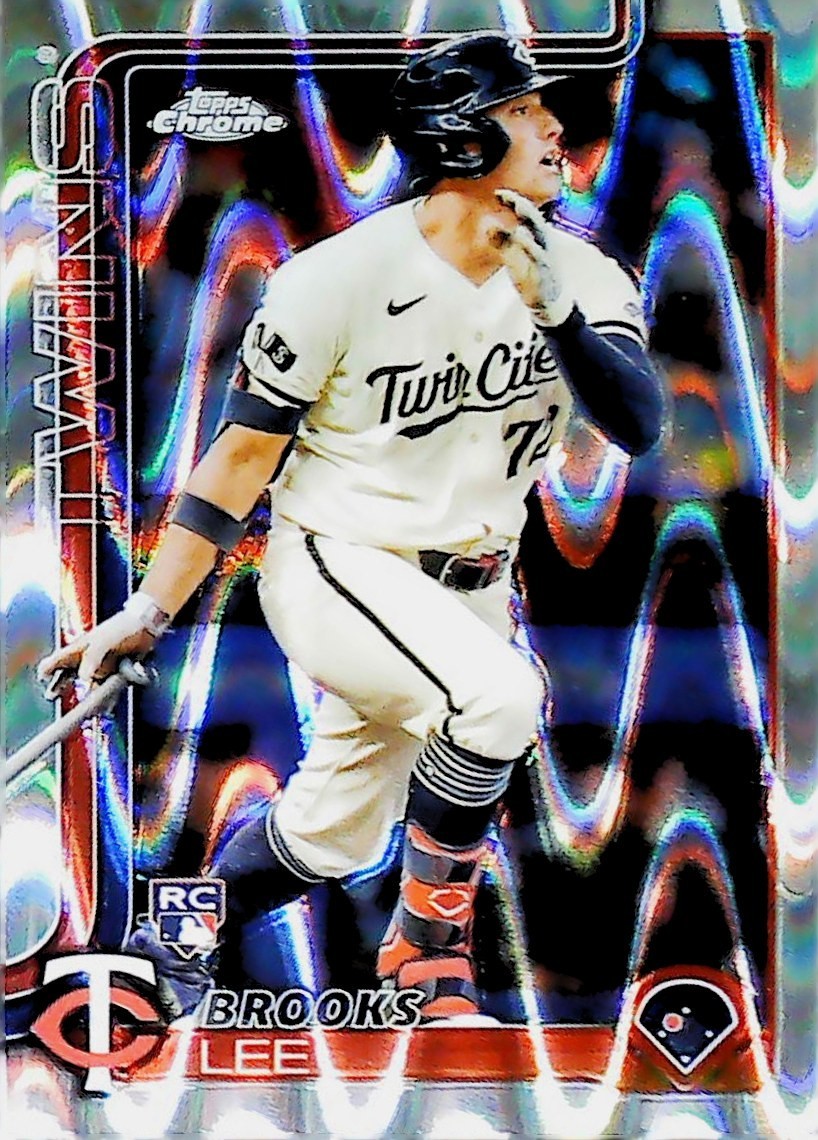 2025 TOPPS CHROME RAYWAVE REFRACTOR #234 BROOKS LEE MINNESOTA TWINS