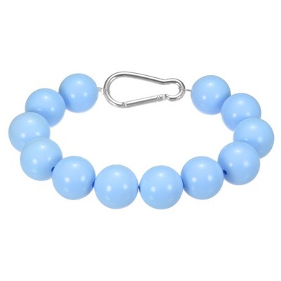Flagpole Retainer Ring -12 Beads 1.1'' Flag Pole Beaded Retainer Ring(Blue)