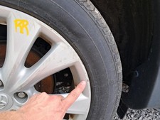 2013 Toyota RAV4 18 Alloy Wheel Silver Inlay Used - No Tire/Lug Nuts