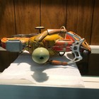 Working  Hadson Trooper friction tin Japan motorcycle 9.25  inches sparks runs — photo 3