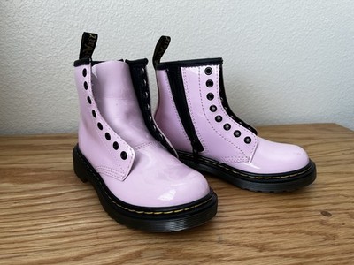 Dr. Martens Girls Powder Pink Boots Size 12. No Laces Great Condition