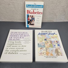 Diabetic Book Lot Of 3 Family & Friends Guide Q&A Tips Self Management