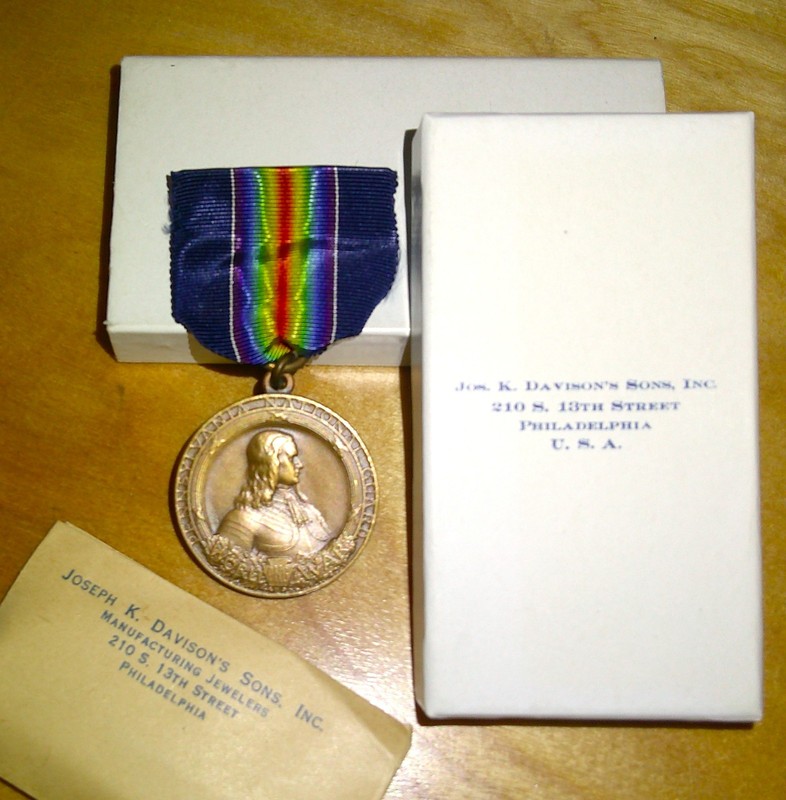 WWI - 28th Infantry Division PA National Guard Medal COMPLETE, PRESTINE, B0XED