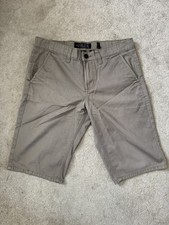XXX Rude Size 30 Mens Slim Straight Khaki Shorts Hot Topic Goth Skater Y2K 