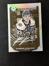 2019-20 Ultimate Collection KARSON KUHLMAN UI-31 Introductions Rookie Auto