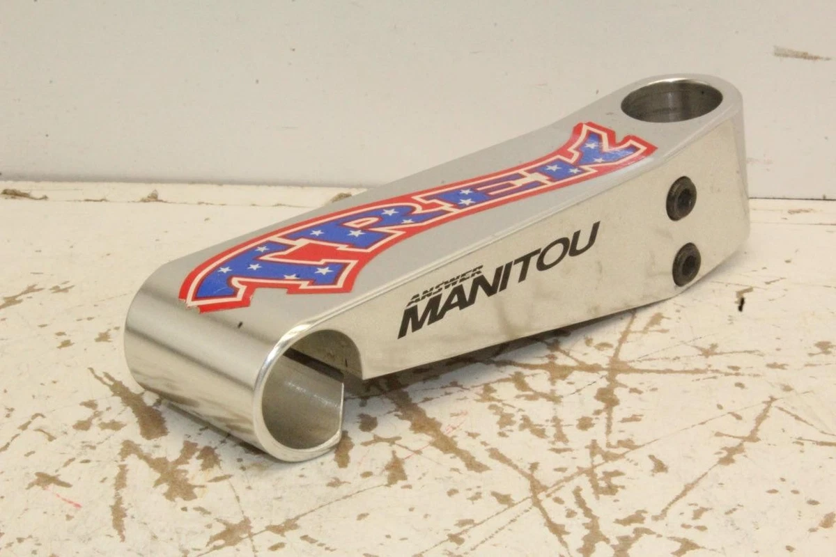 Bouchon Supérieur Manitou Answer Comp VTT – Alu Noir, Vintage – Pour Pièces