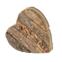 Herz Dekoaufsteller Gerda Mangoholz Dunkelbraun H:4Cm.