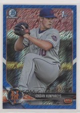 2018 Bowman Chrome Prospects Blue Shimmer Refractor 102/150 Jordan Humphreys nu7