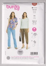 5900 BURDA Easy - Knit  Cross TOP & One Shoulder TOP - Sz 8 to 18
