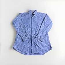 Vintage LL Bean Made in the USA Retro 80's Striped Blue / Pink Mens Medium