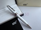 Montblanc Mb164 White Platinum Classique Trim ballpoint pen With Box — photo 9