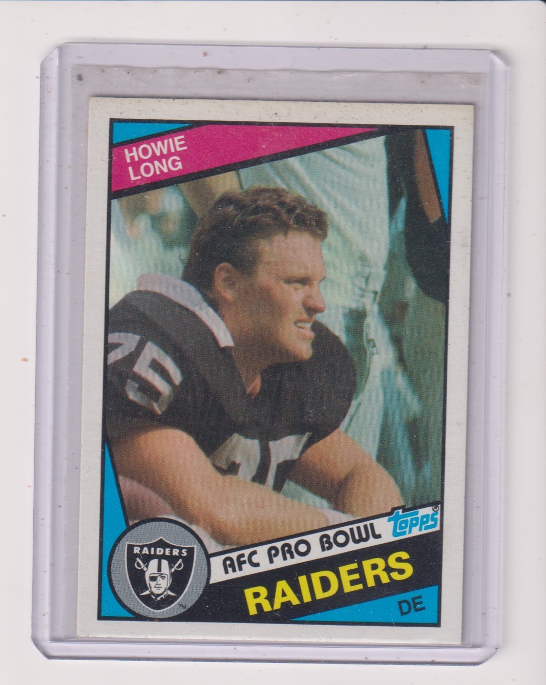 1984 TOPPS #111 HOWIE LONG RC IN EXMT CONDITION - OAKLAND RAIDERS
