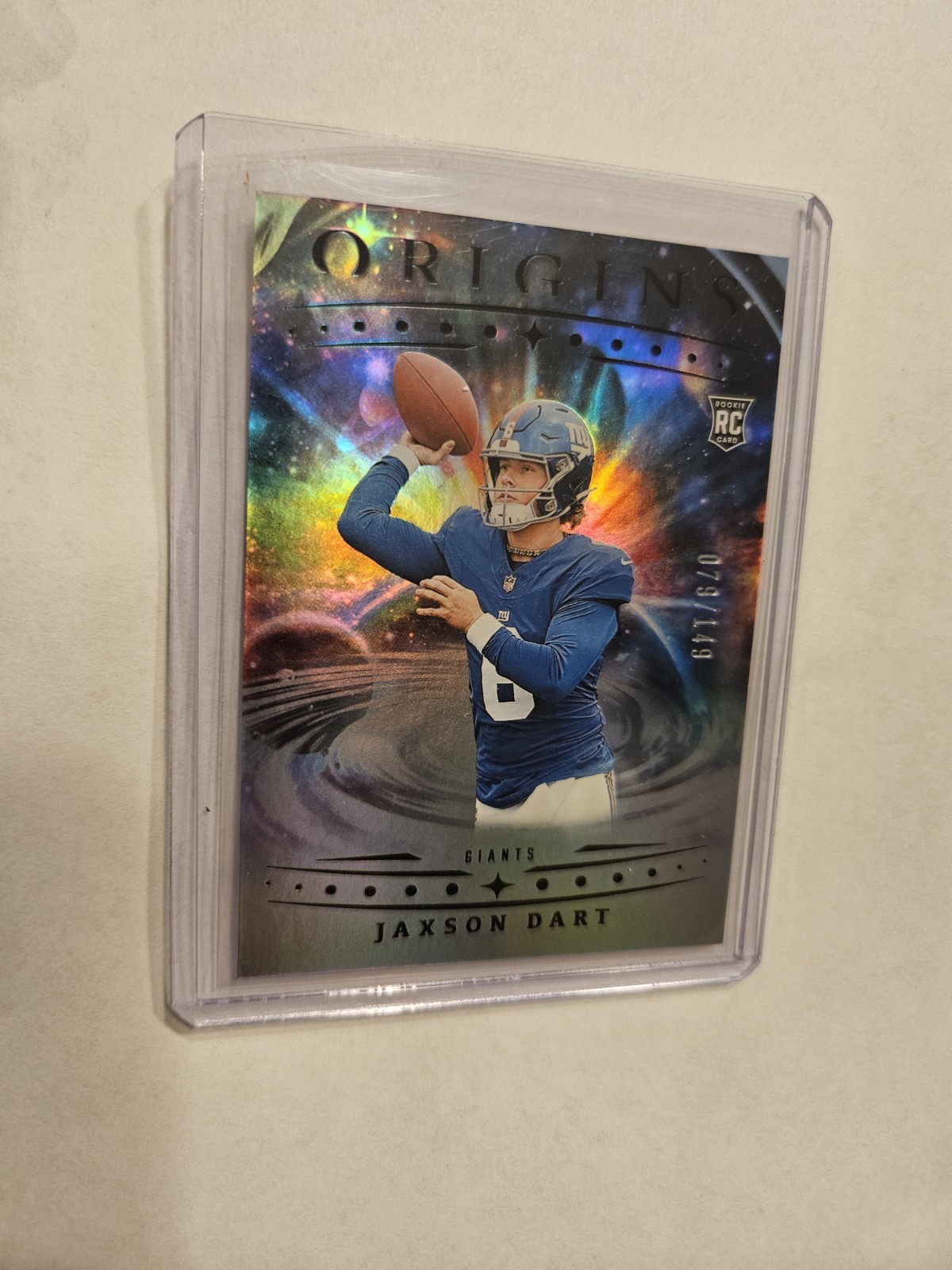 2025 Panini Origins - Rookie Jaxson Dart #145 (RC) Holographic Silver /149