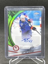 2026 Topps Chrome Olympics Hilary Knight Green Refractor Auto /99 Women’s Hockey