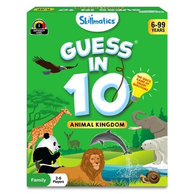 Skillmatics Guess in 10 Animal Kingdom Card Game Ages 6+
