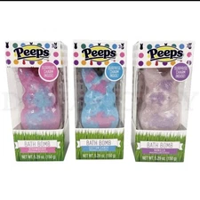 Peeps Easter Bath Bomb with Surprise Charm Inside 5.29 oz Assorted Lot of 3