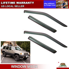 For Jeep Grand Cherokee 1993-1998 Smoke Window Rain Guards Visor 4pcs