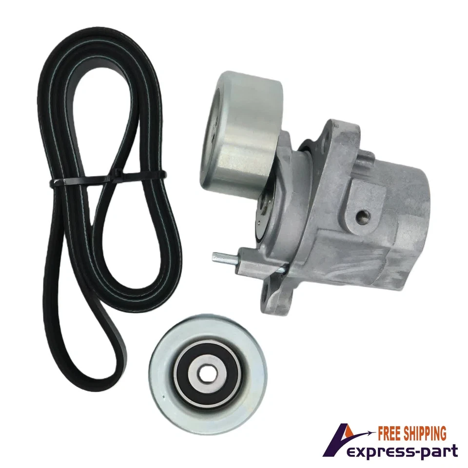 Drive Belt Tensioner &Pulley Kit For 16-2024 Toyota Camry Highlander Lexus 3.5L - Image 3 of 4