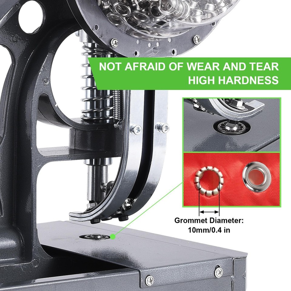 Trumatic Machine Semi-Automatic Grommet Machine, Heavy Duty Hand Press Eyelet Grommet ...