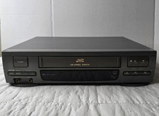 JVC HR-J210U Hi-Spec Drive VCR Video Cassette Recorder Tested with Remote.