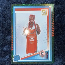 2025 Donruss WNBA Green Shimmer Rated Rookie NO. 92 Saniya Rivers, Connecticut 