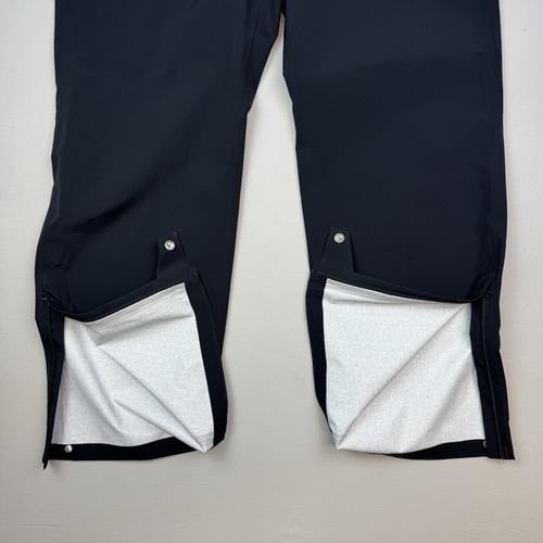 Under Armour Rain Pants Mens Large Loose Black Waterproof Golf Zip Cuff Storm - Picture 8 of 8