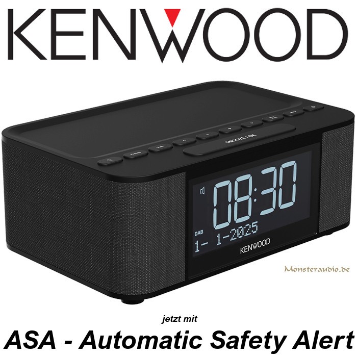 Kenwood CR-ST55 DAB-B Radiowecker ASA Warnfunktion DAB+ Notfall Radio Blueooth