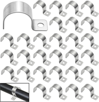 Kabelschellen Metall Rohrschellen, 30 StüCk Metallkabelschellen, U Rohrschellen
