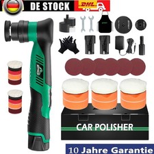 BATOCA Mini Poliermaschine Akku Auto Kabellos Schleifmaschine Polierer 2x Akkus