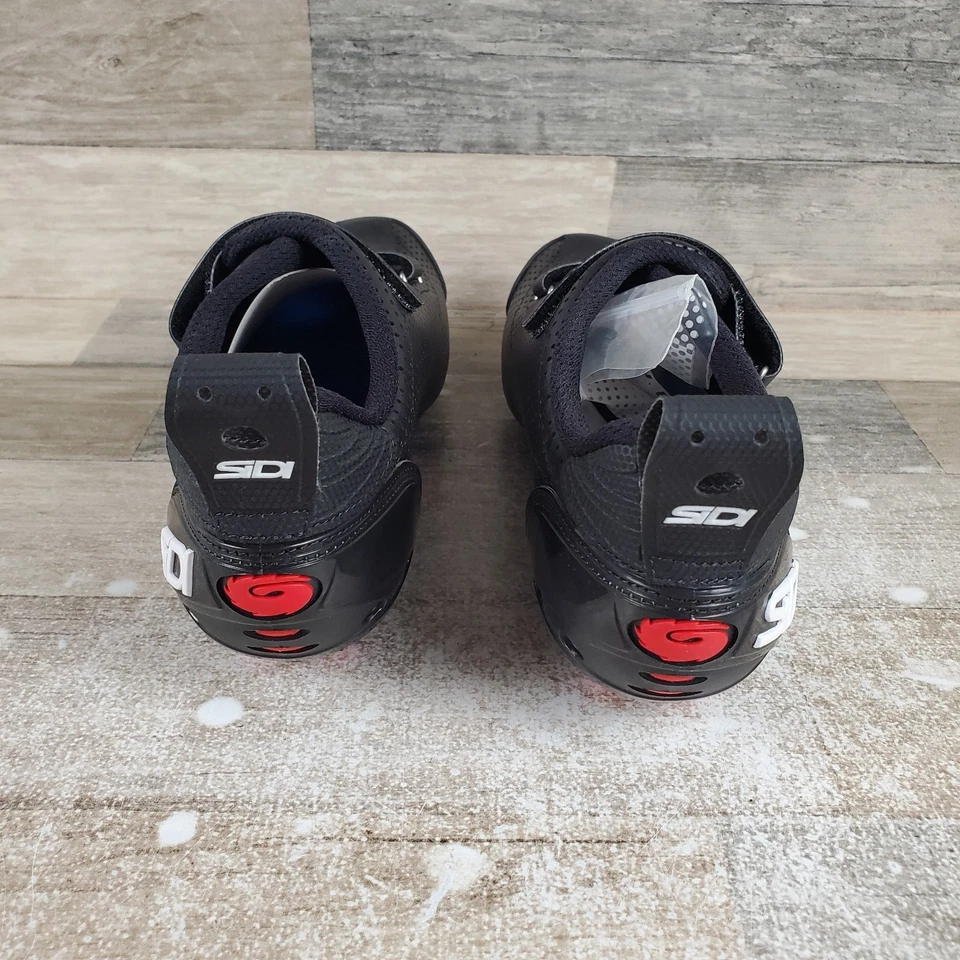 Sidi T-5 Air Triathlon Mens Bicycle Shoes Sz 10 Black White 3 Bolt Sneakers - Image 4 of 4