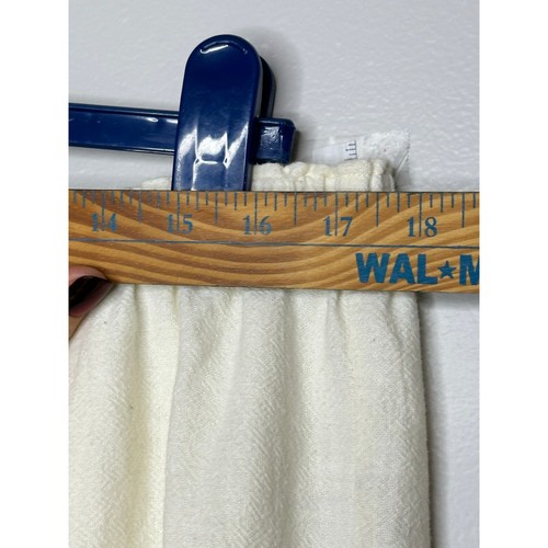 Weiche Umrandung Hose Pants Damen creme Gummibund weites Bein Pull On - Bild 5 von 9