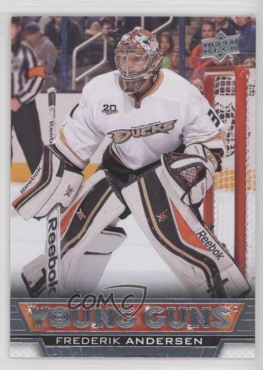 2013-14 Upper Deck Young Guns Frederik Andersen #462 p2i