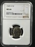 1949-D 5C Jefferson Nickel NGC MS66 8699830-027 Denver Jefferson