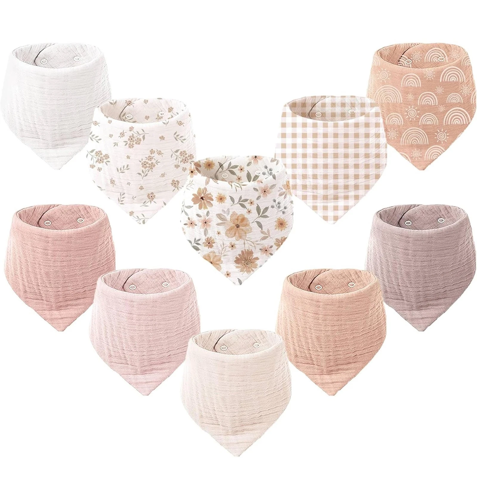 Muslin Baby Bibs 10 Pack Baby Bandana Drool Bibs 100% Cotton for Unisex Boys ...
Opens in a new wind