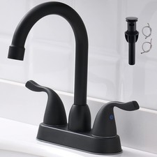 Handle BlackSink Faucet - 4 Inch Centerset Faucet Bathroom 2 or 3 Hole Lavatory