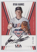 2019 Panini USA Baseball Stars & Stripes Black Ink /499 Ryan Hawks #RH Auto 5j8