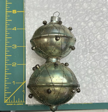 Vintage  Mercury Wired Glass Stacked Orbs Iridescent