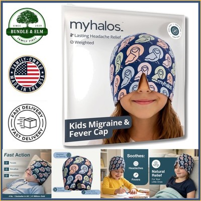 Children's Cooling Headache Relief Cap for Kids - Gel Ice Pack Hat