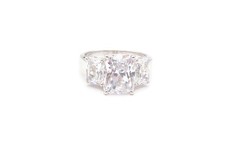 Sterling Silver 925 Cubic Zirconia Ring Size 11.25 G9