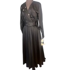 Vtg Beaded Embroidered Maxi Skirt Belt Dress 8 NWT Western Ladylike Rockabilly