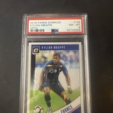 2018-19 Panini Donruss Soccer #132 Kylian Mbappe France RC PSA 8